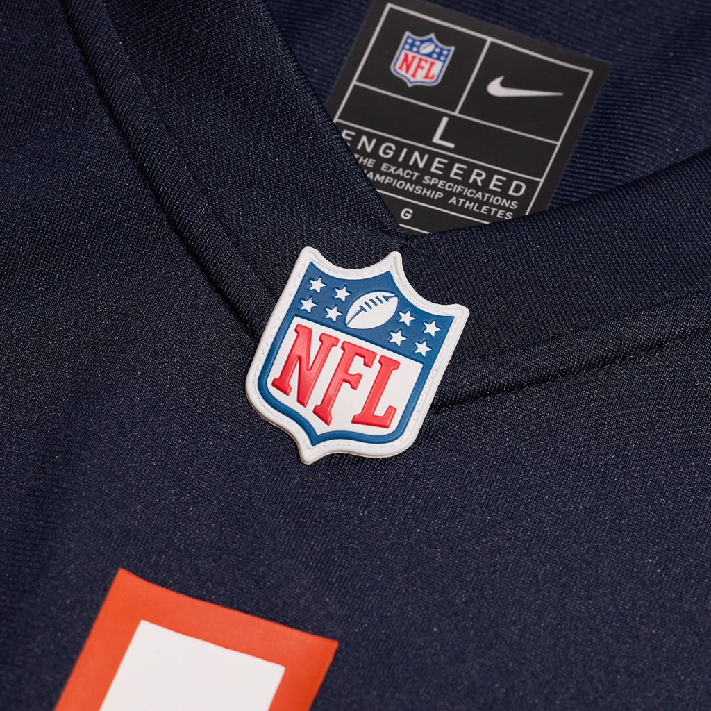 Chicago Bears Number 1 Dad Navy Game Jersey product image 5, provided for visual reference and product detail review