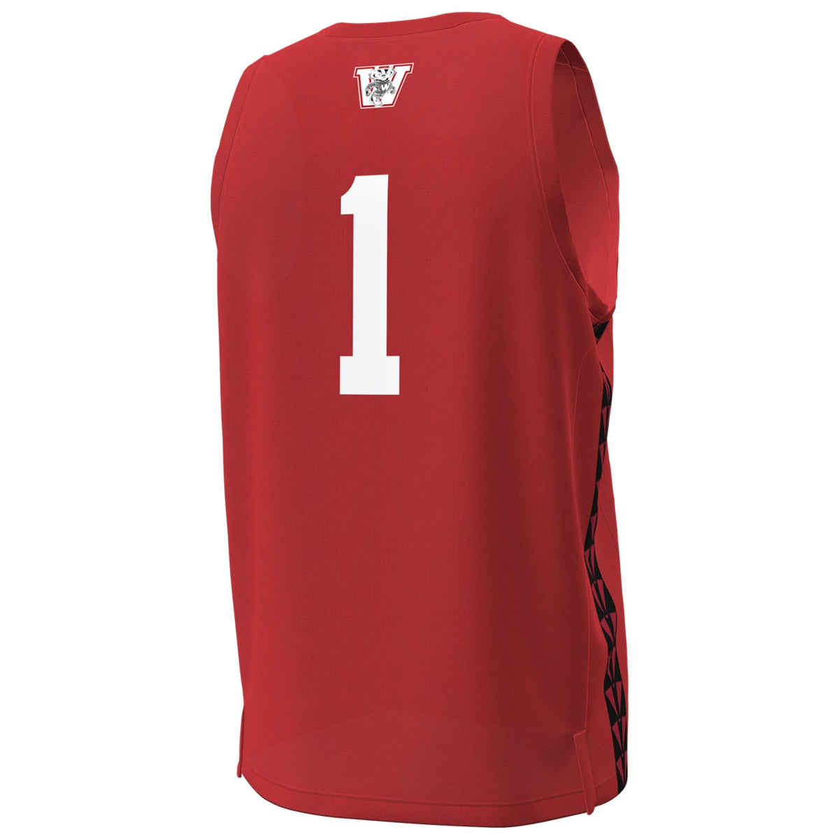 #1 Wisconsin Badgers Special Game Replica Basketball Jersey - Red product image 4, provided for visual reference and product