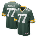 Green Bay Packers Jordan Morgan Green Player Game Jersey product image 1, provided for visual reference and product detail