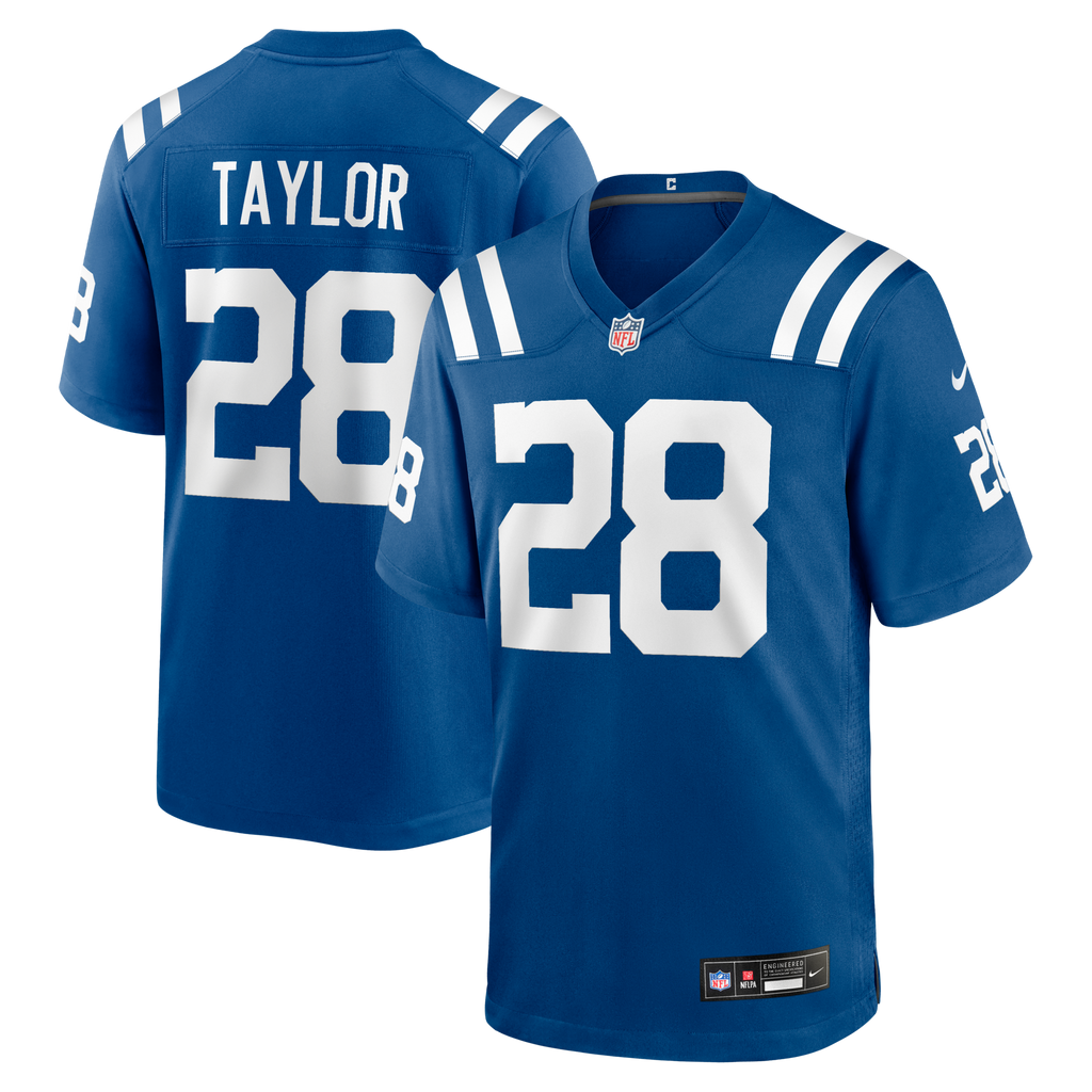 Indianapolis Colts Jonathan Taylor Royal Player Game Jersey product image 1, provided for visual reference and product