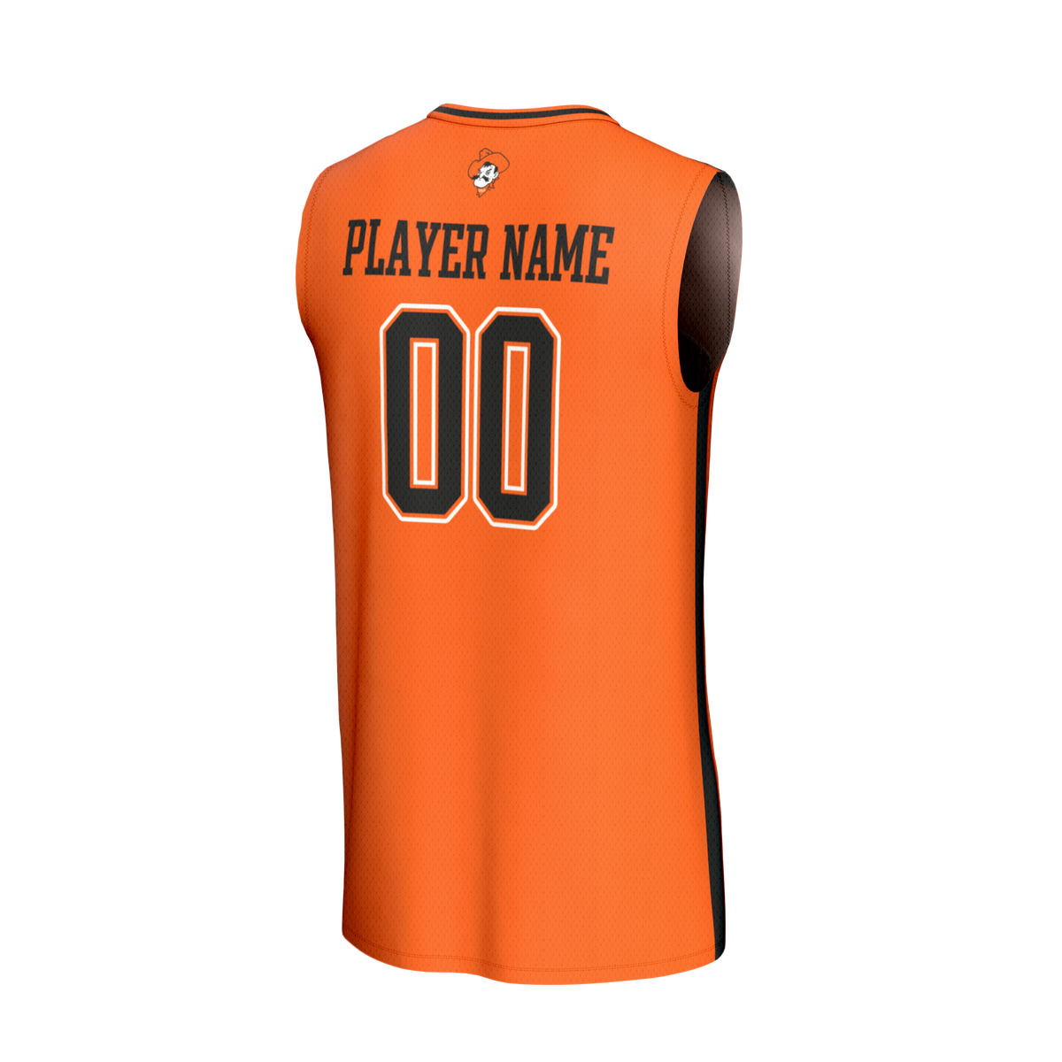 Oklahoma State Cowboys Lightweight Collegiate Basketball NIL Pick-A-Player Fashion Jersey - Orange product image 4, provided