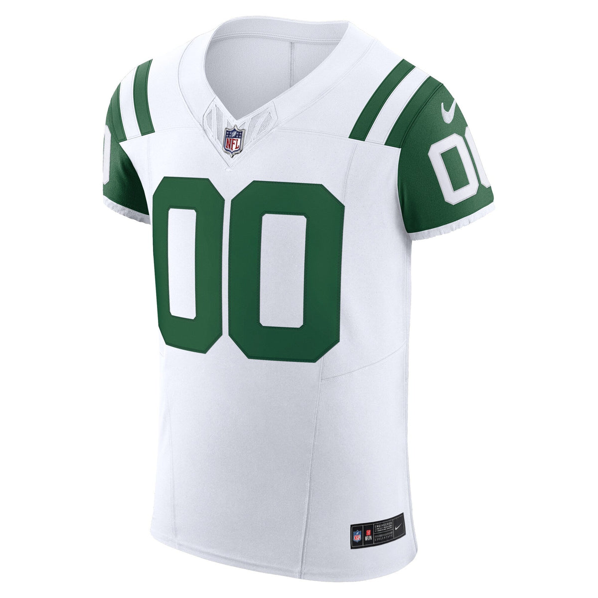 New York Jets White Vapor F.U.S.E. Elite Custom Jersey product image 3, provided for visual reference and product detail