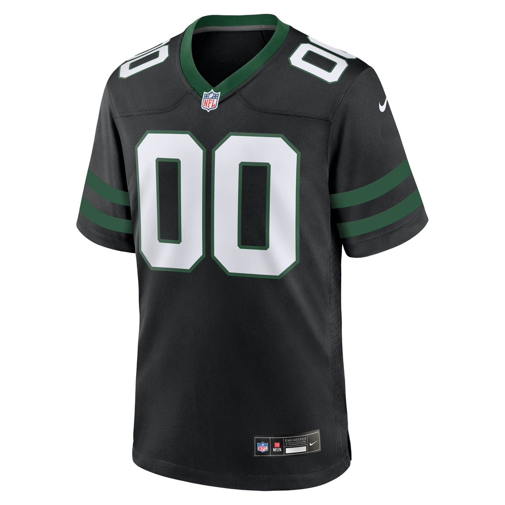 New York Jets Legacy Black Alternate Custom Game Jersey product image 3, provided for visual reference and product detail