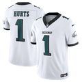 Philadelphia Eagles Jalen Hurts White Vapor F.U.S.E. Stitched Limited Jersey product image 1, provided for visual reference