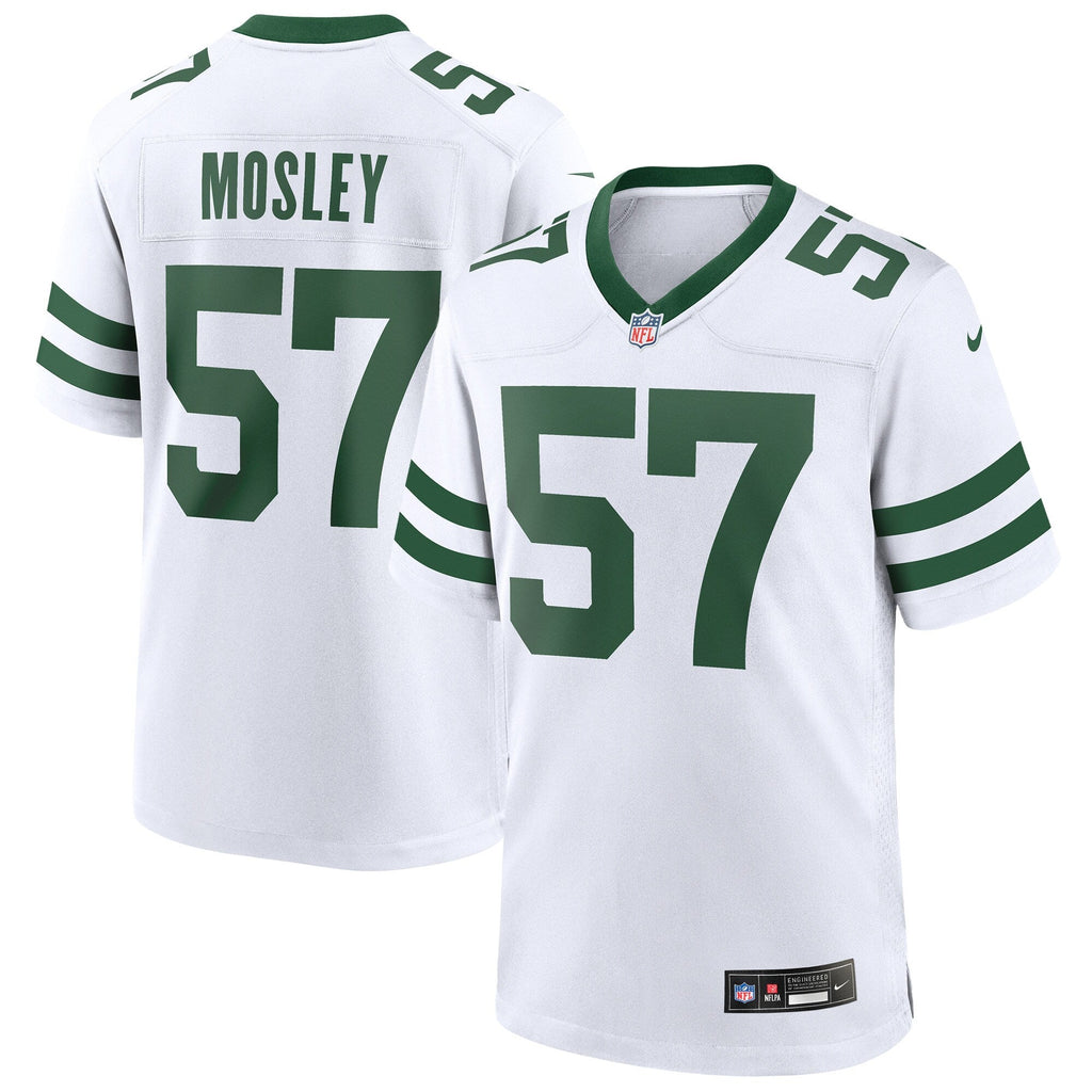 New York Jets C.J. Mosley Legacy White Game Jersey product image 2, provided for visual reference and product detail review