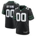 New York Jets Legacy Black Alternate Custom Game Jersey product image 1, provided for visual reference and product detail