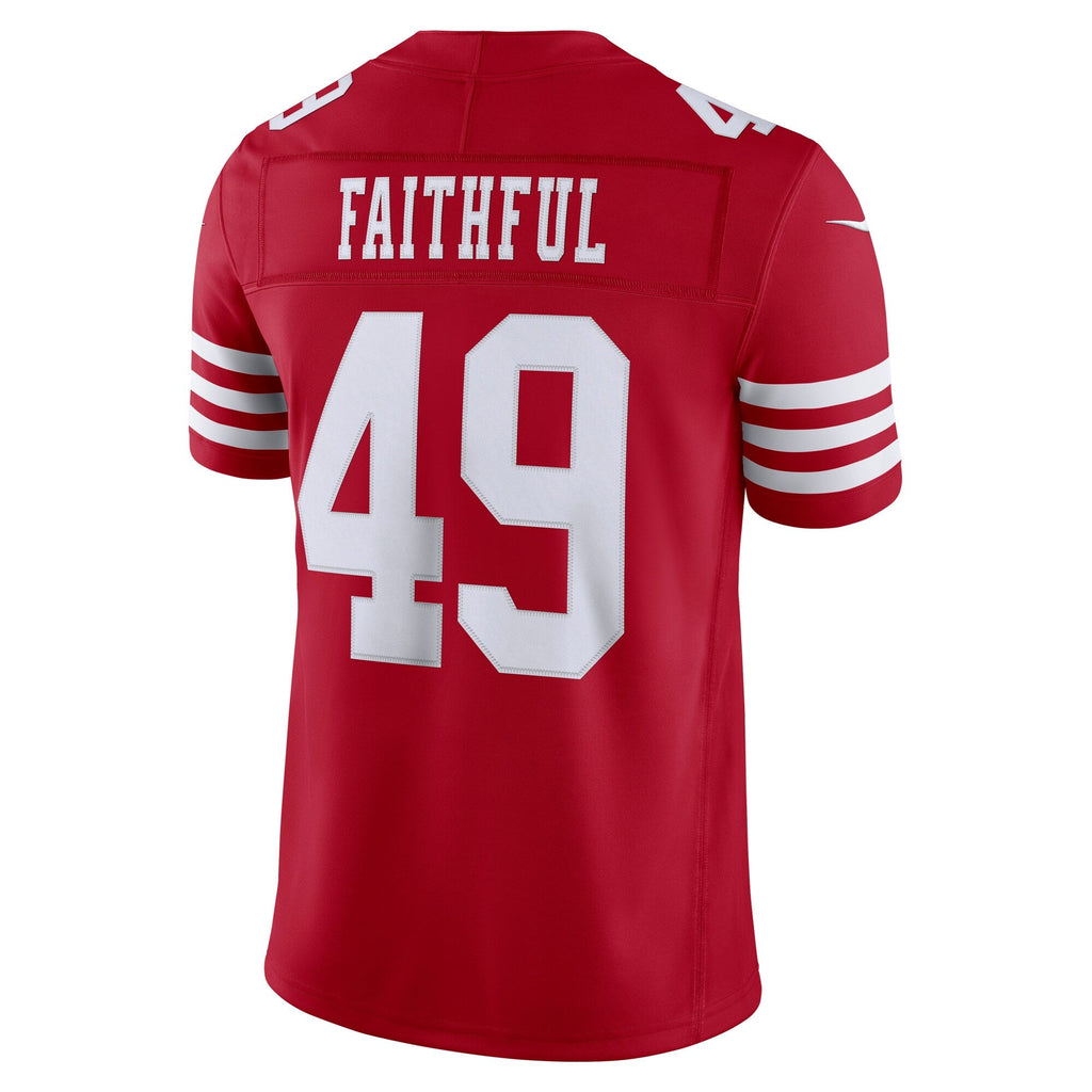 San Francisco 49ers The Faithful Scarlet Team Vapor F.U.S.E. Stitched Limited Jersey product image 4, provided for visual