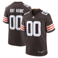 Cleveland Browns Brown Custom Game Jersey product image 1, provided for visual reference and product detail review