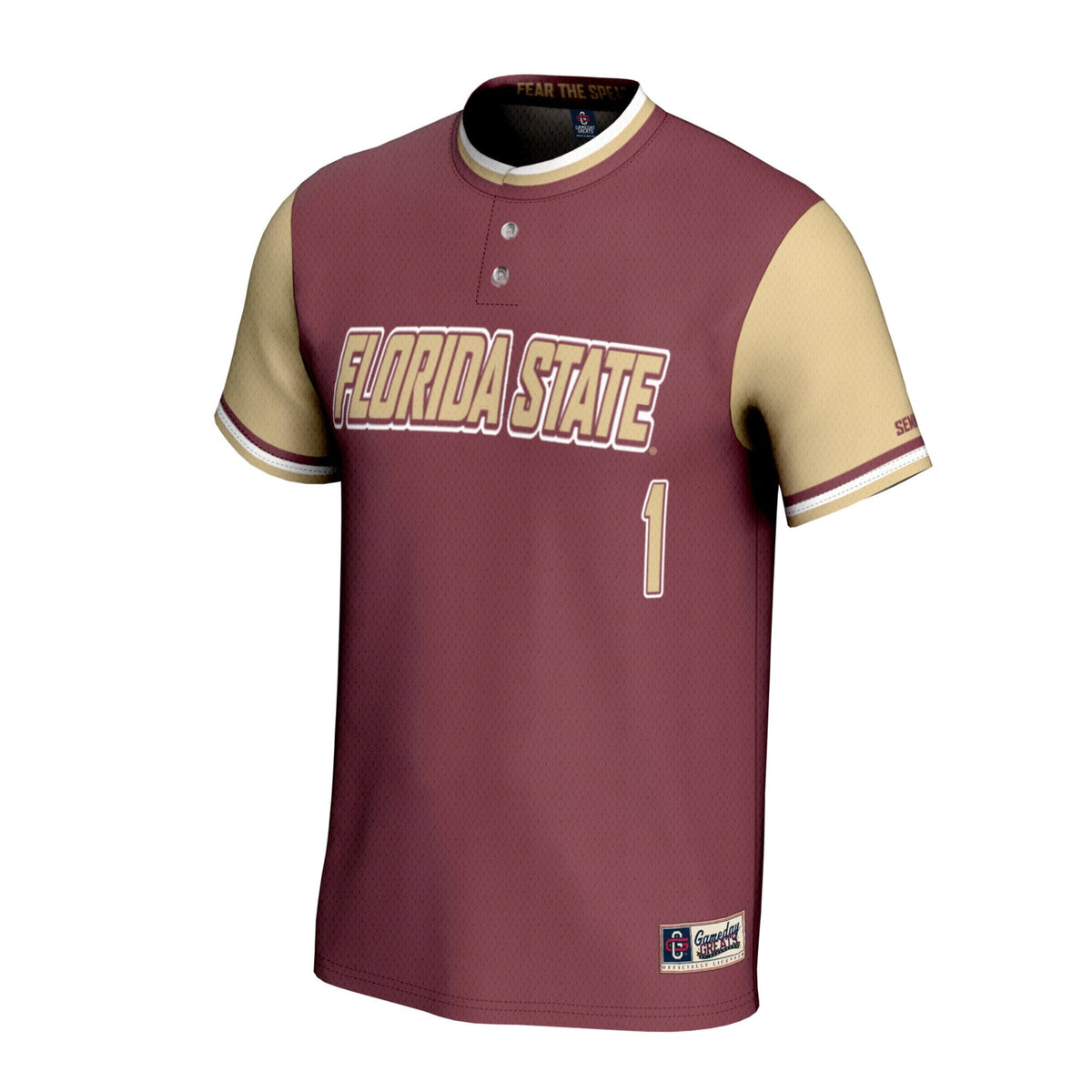 Florida State Seminoles Lightweight Softball Fashion Jersey - Garnet product image 3, provided for visual reference and