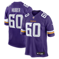 Minnesota Vikings Joe Huber Purple Team Game Jersey product image 1, provided for visual reference and product detail review