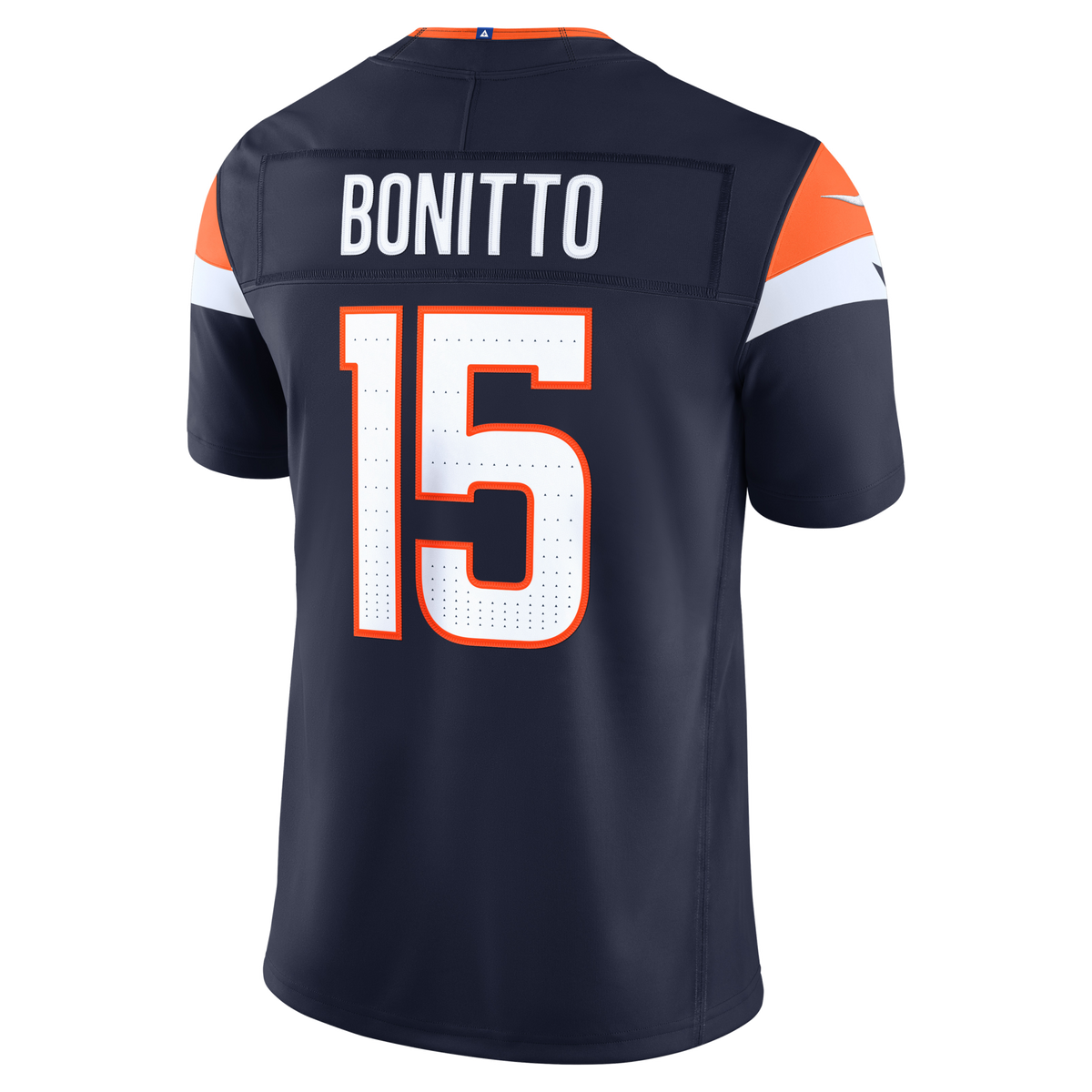 Denver Broncos Nik Bonitto Navy Alternate Vapor F.U.S.E. Stitched Limited Jersey product image 4, provided for visual