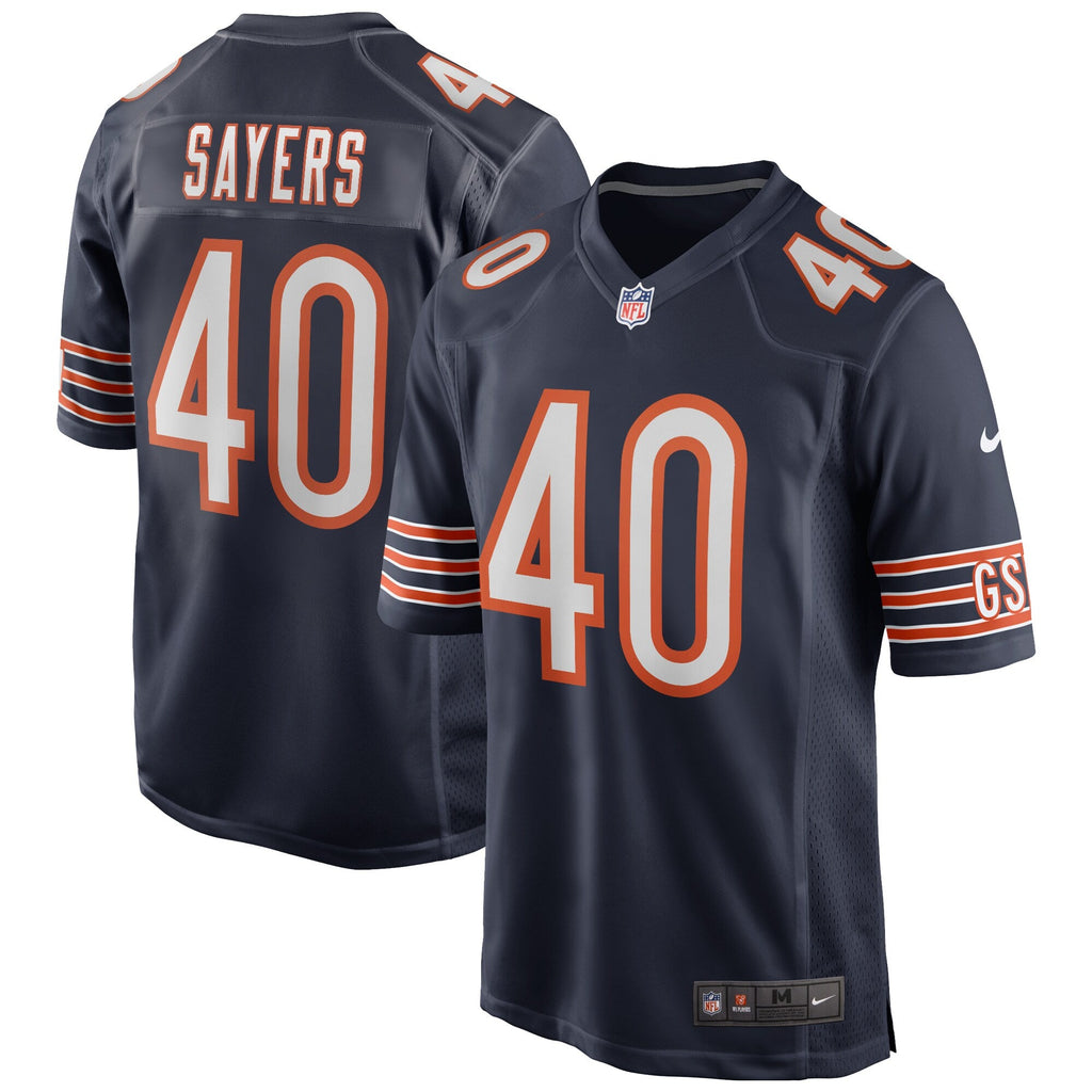 Chicago Bears Gale Sayers Navy Game Retired Player Jersey product image 2, provided for visual reference and product detail