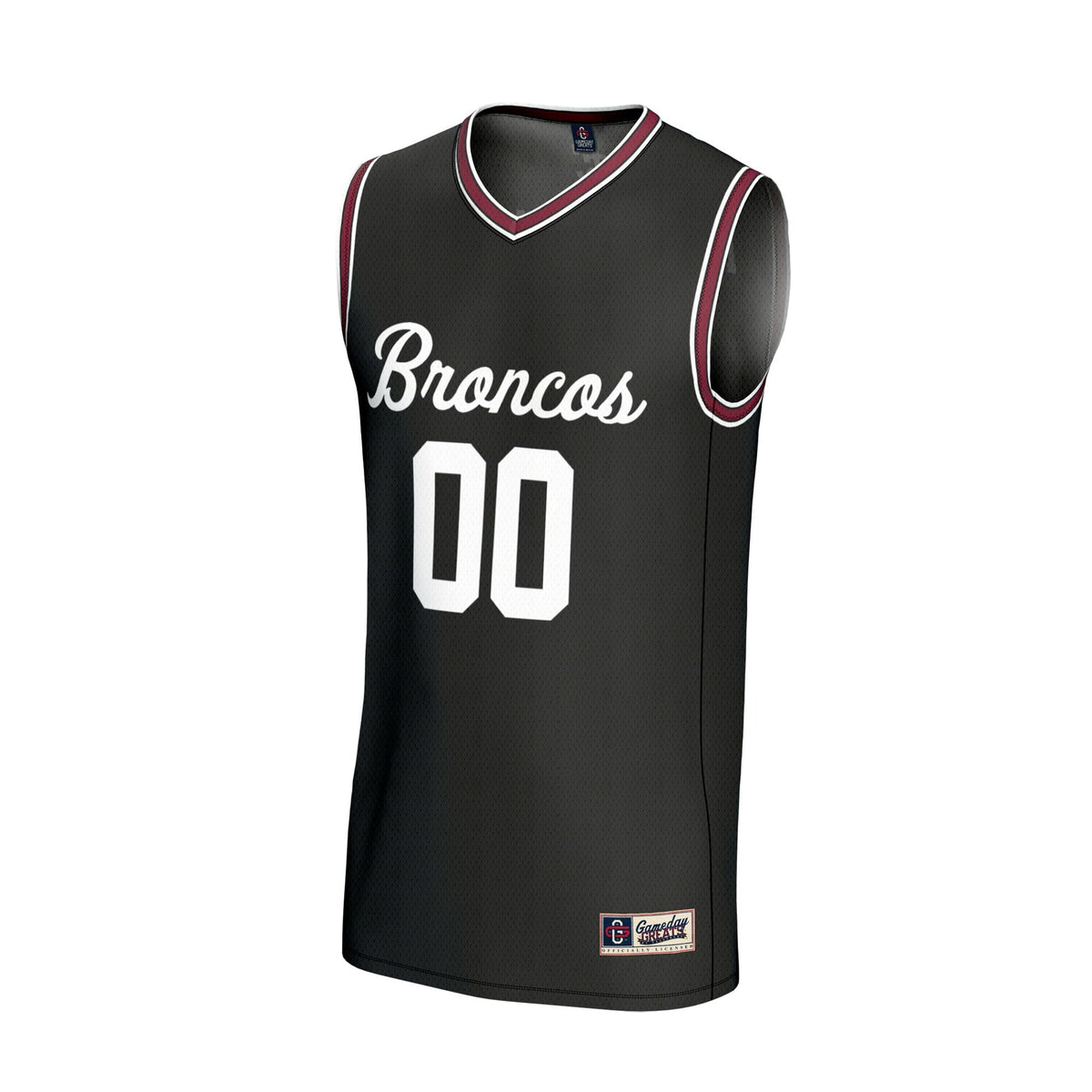 Santa Clara Broncos NIL Pick-A-Player Basketball Lightweight Jersey - Black product image 3, provided for visual reference