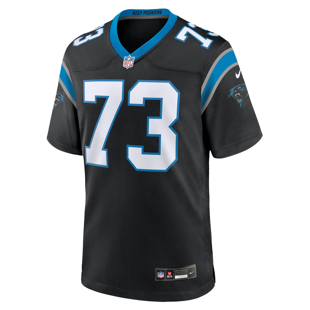 Carolina Panthers Rashard Lawrence Black Game Jersey product image 3, provided for visual reference and product detail review