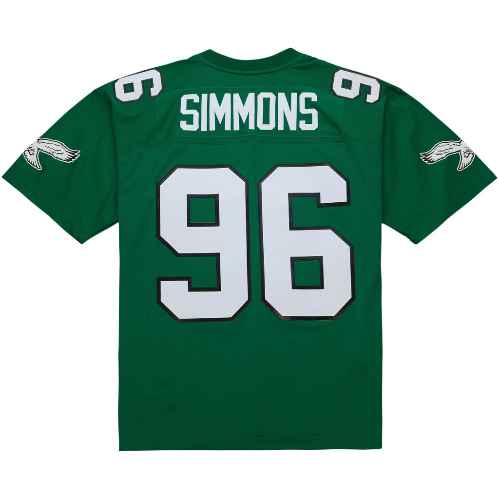 Philadelphia Eagles Clyde Simmons Kelly Green Legacy Replica Jersey product image 4, provided for visual reference and