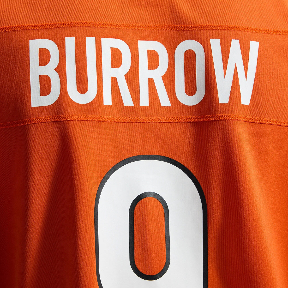 Cincinnati Bengals Joe Burrow Orange Alternate Game Jersey product image 13, provided for visual reference and product