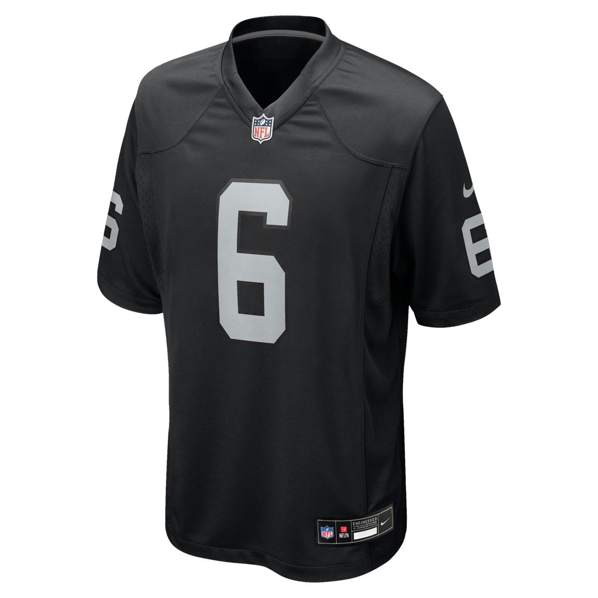 Las Vegas Raiders AJ Cole Black Game Jersey product image 2, provided for visual reference and product detail review