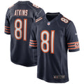 Chicago Bears Doug Atkins Navy Game Retired Player Jersey product image 1, provided for visual reference and product detail