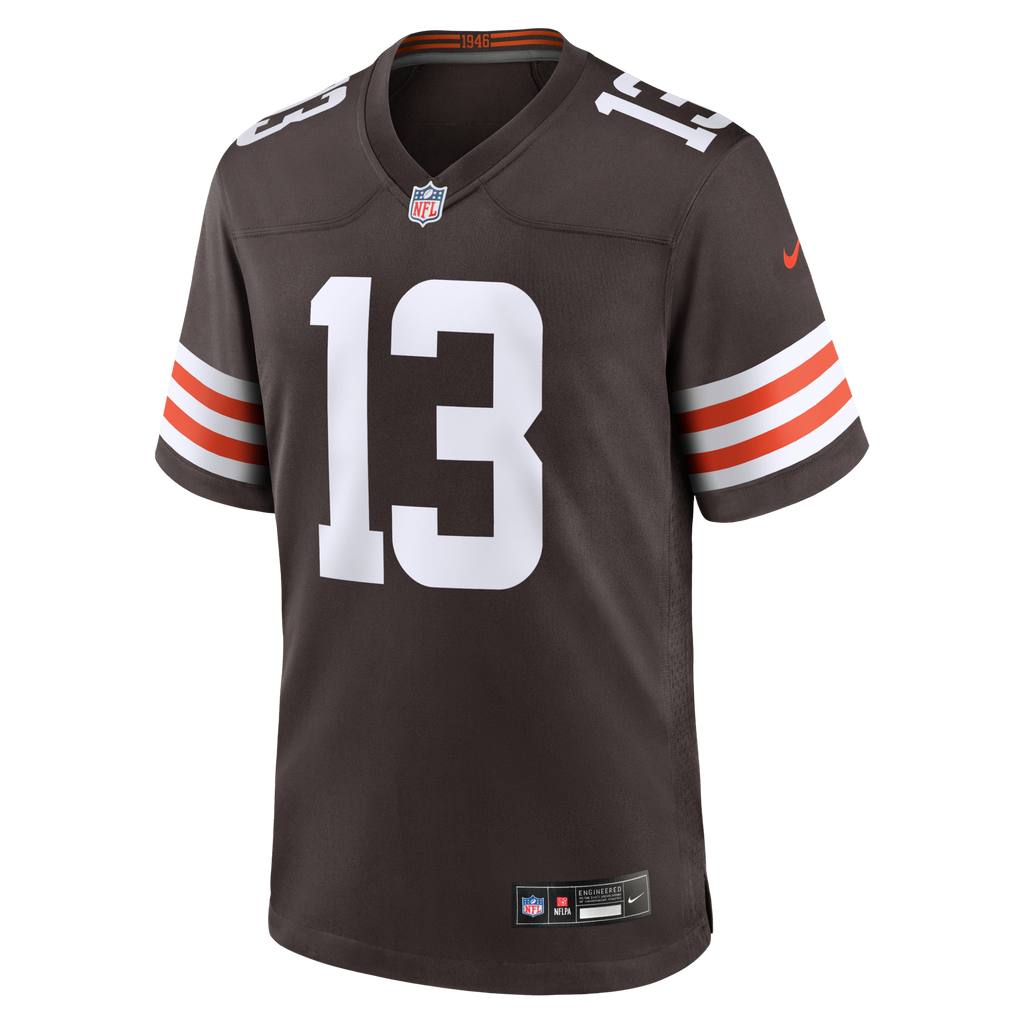 Cleveland Browns Corey Bojorquez Brown Game Jersey product image 2, provided for visual reference and product detail review