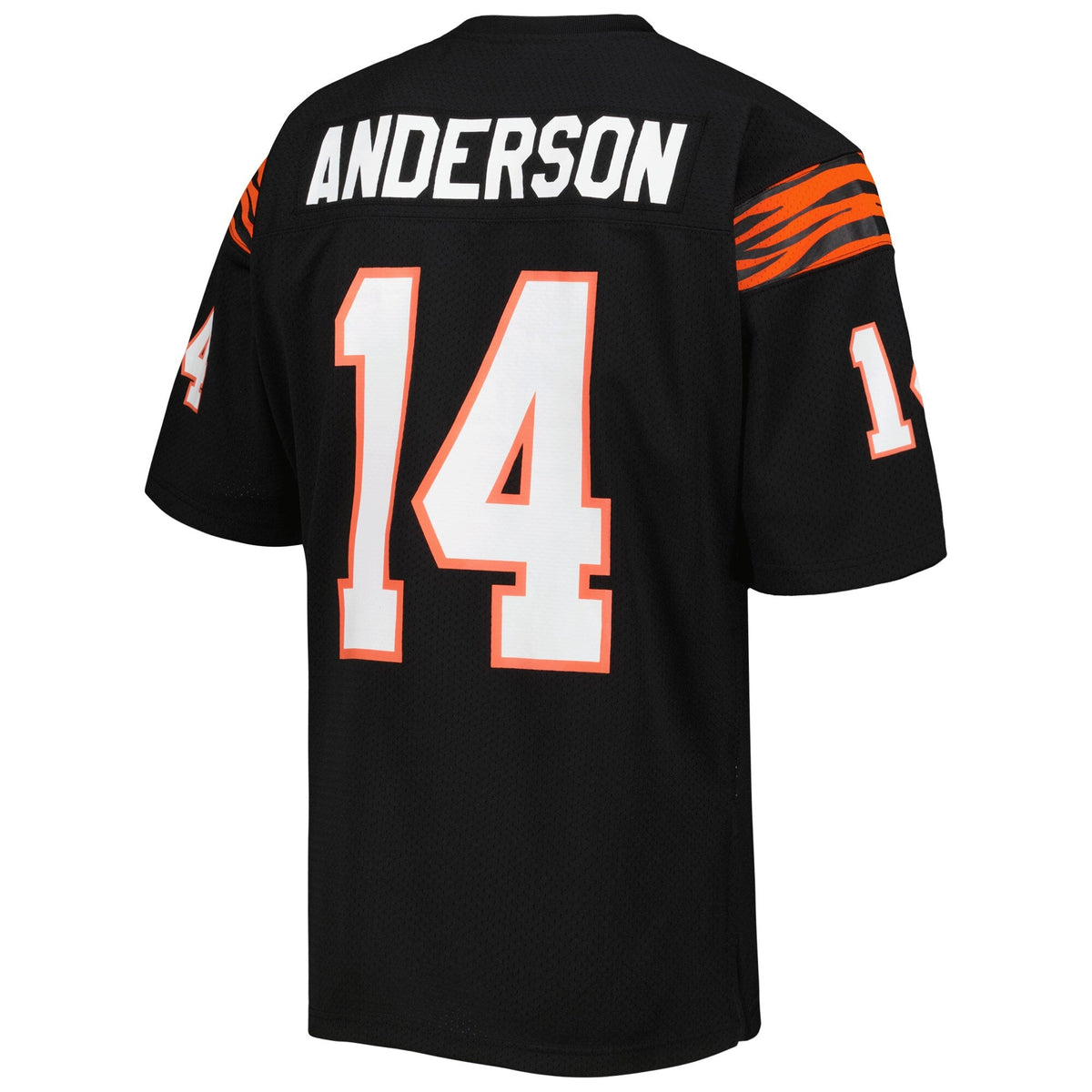 Cincinnati Bengals 1981 Ken Anderson Black Authentic Throwback Retired Player Jersey product image 4, provided for visual