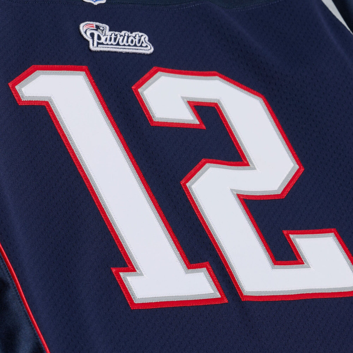New England Patriots Tom Brady Navy Super Bowl XXXVI Authentic Throwback Jersey product image 4, provided for visual