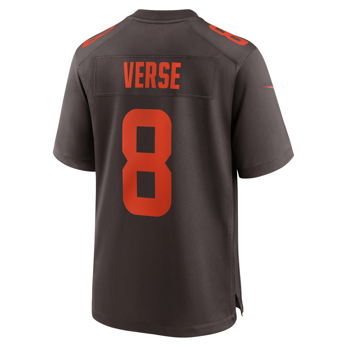 Cleveland Browns Jared Verse Brown Game Jersey product image 4, provided for visual reference and product detail review
