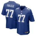 New York Giants Daniel Faalele Royal Team Game Jersey product image 1, provided for visual reference and product detail