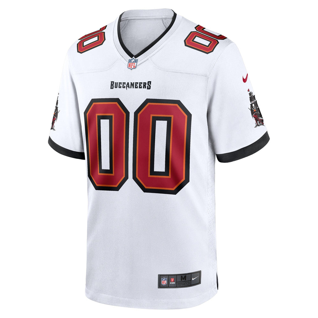 White Tampa Bay Buccaneers White Custom Game Jersey product image 3, provided for visual reference and product detail review