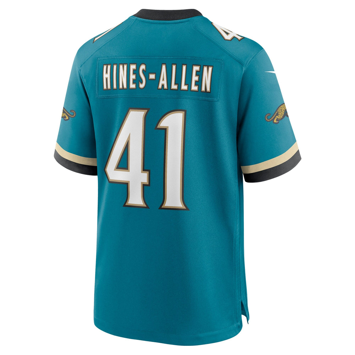 Jacksonville Jaguars Josh Hines-Allen Teal Prowler Throwback Player Game Jersey product image 4, provided for visual
