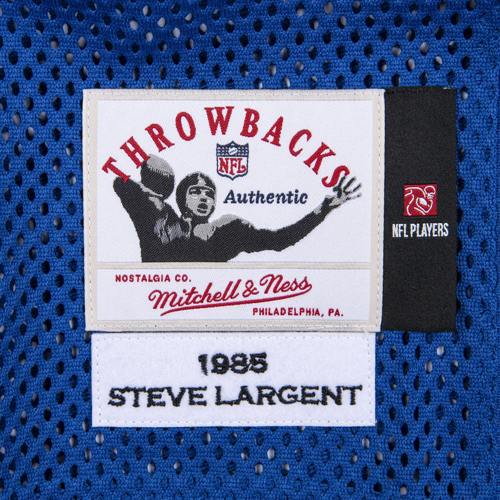 Seattle Seahawks 1985 Steve Largent Royal Authentic Throwback Retired Player Jersey product image 5, provided for visual