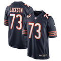 Chicago Bears Jonah Jackson Navy Team Game Jersey product image 1, provided for visual reference and product detail review