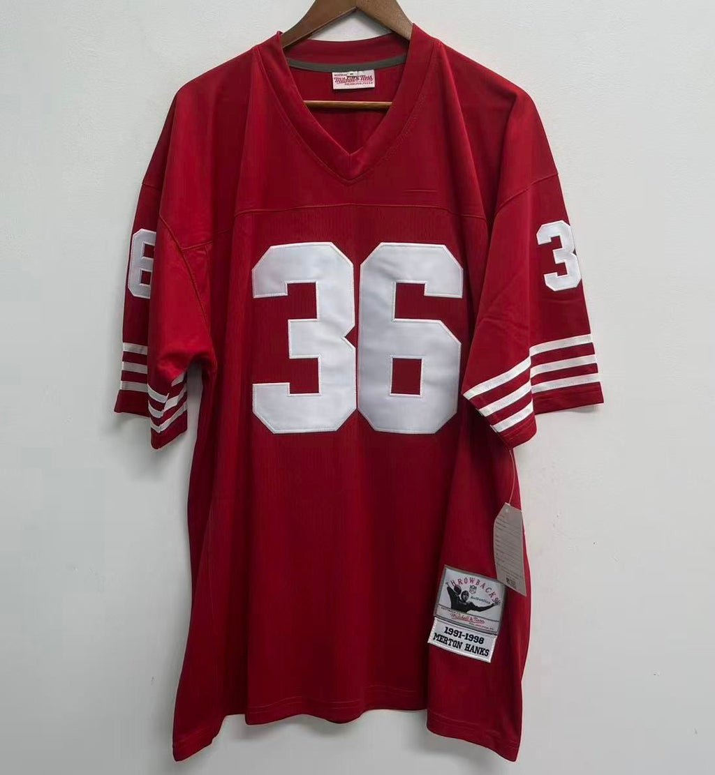 Merton Hanks San Francisco 49ers Official NFL Mitchell & product image 2