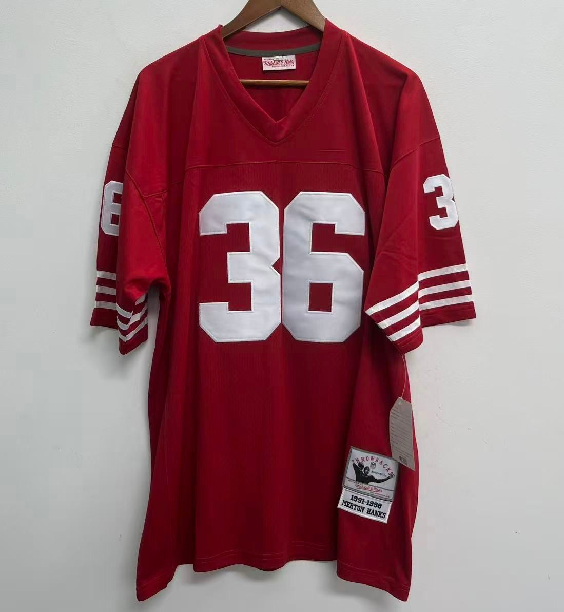 Merton Hanks San Francisco 49ers Official NFL Mitchell & product image 2