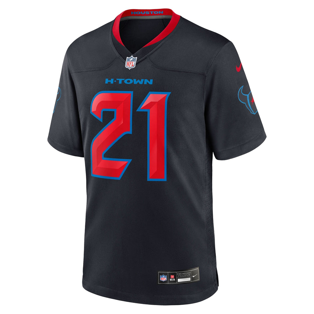 Houston Texans Nick Chubb Navy Alternate 2 Game Jersey product image 3, provided for visual reference and product detail
