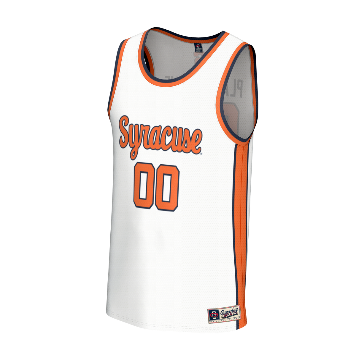 Syracuse Orange NIL Pick-A-Player Basketball Lightweight Jersey - White product image 3, provided for visual reference and