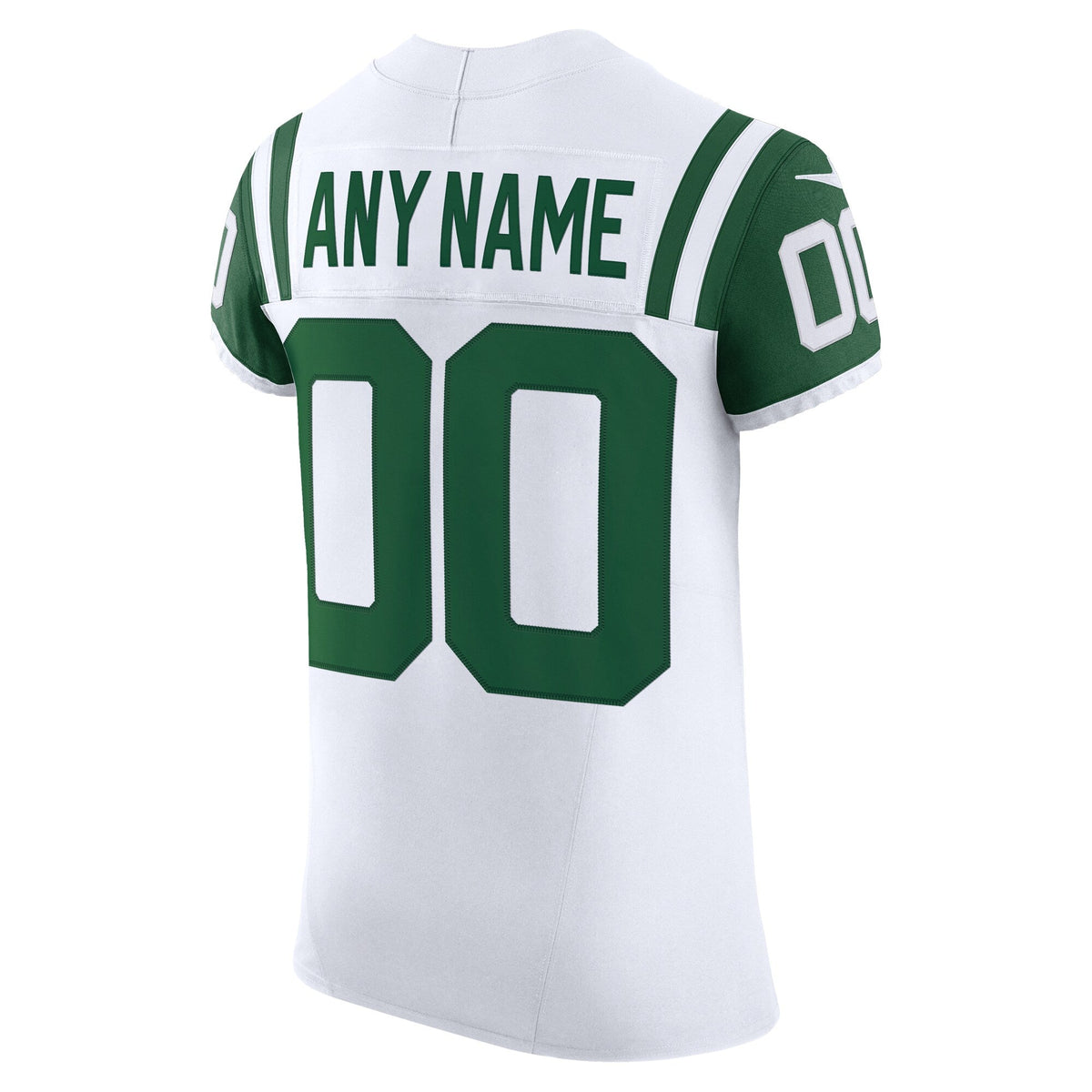 New York Jets White Vapor F.U.S.E. Elite Custom Jersey product image 4, provided for visual reference and product detail