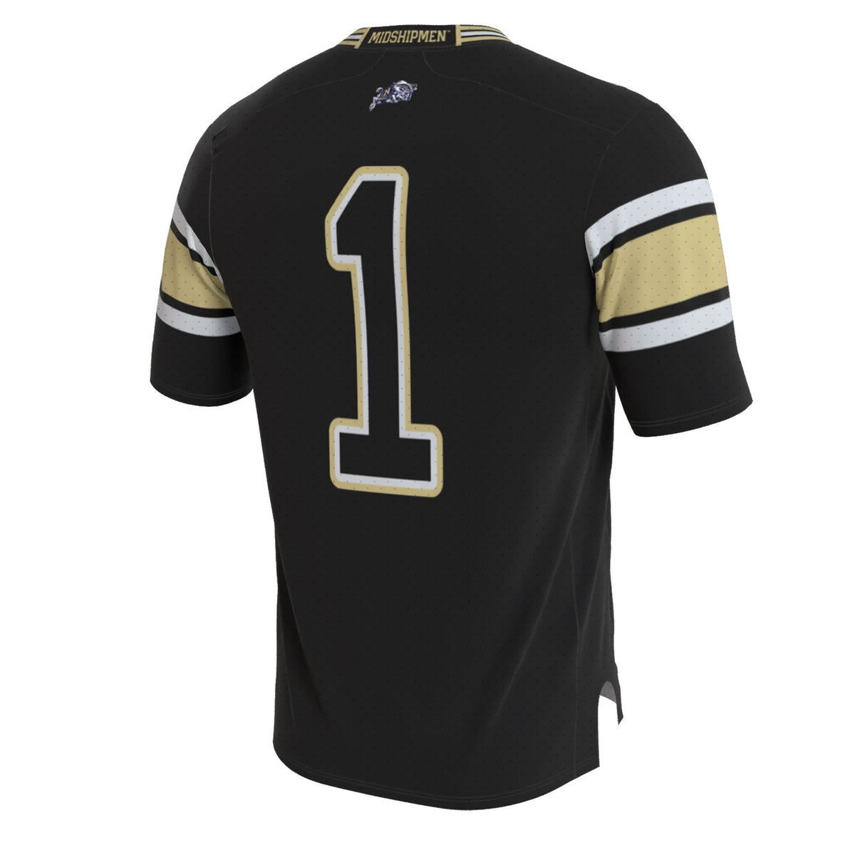 Midshipmen Lightweight Collegiate Football Blackout Fashion Jersey - Navy product image 4, provided for visual reference and