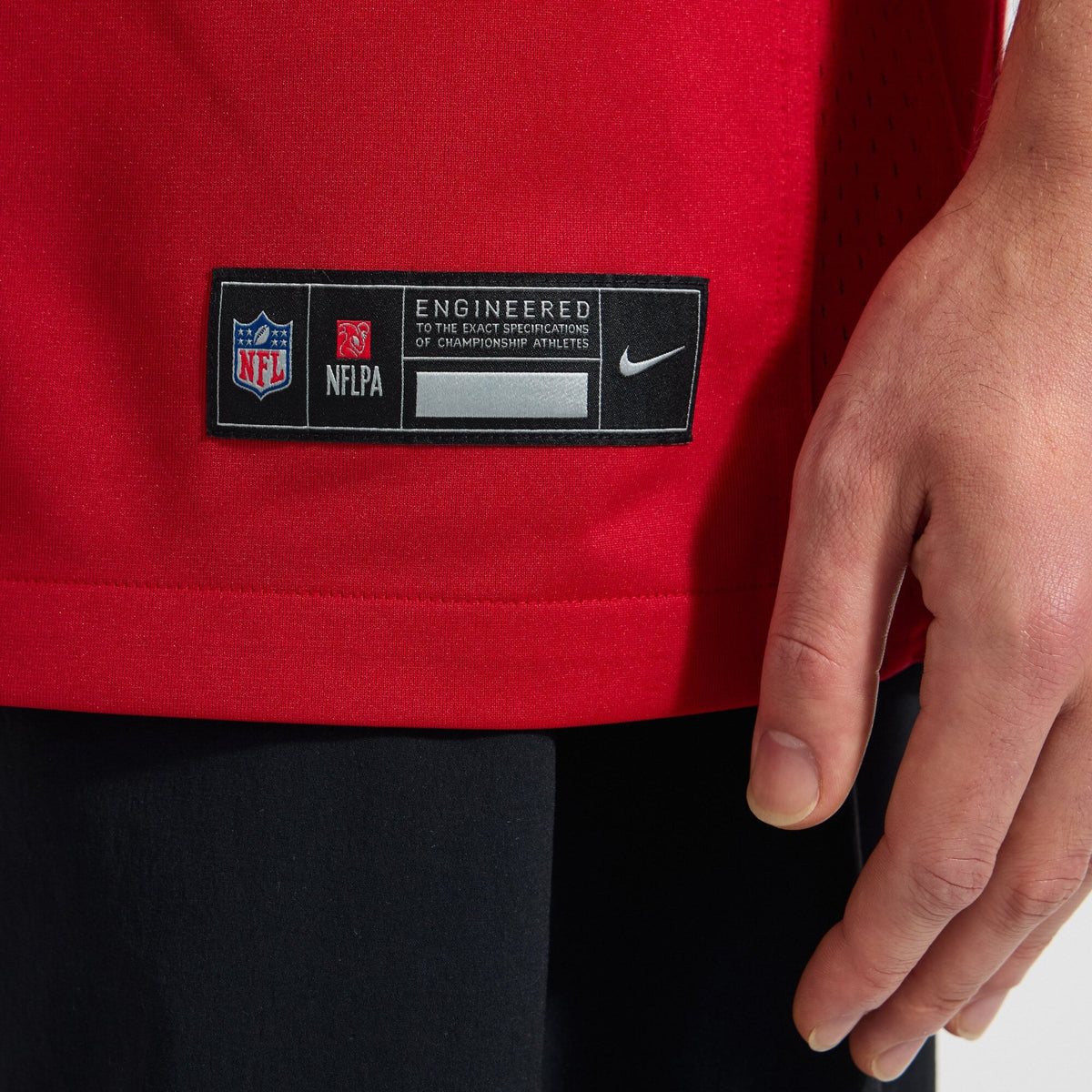 San Francisco 49ers Christian McCaffrey Scarlet Alternate Game Player Jersey product image 9, provided for visual reference