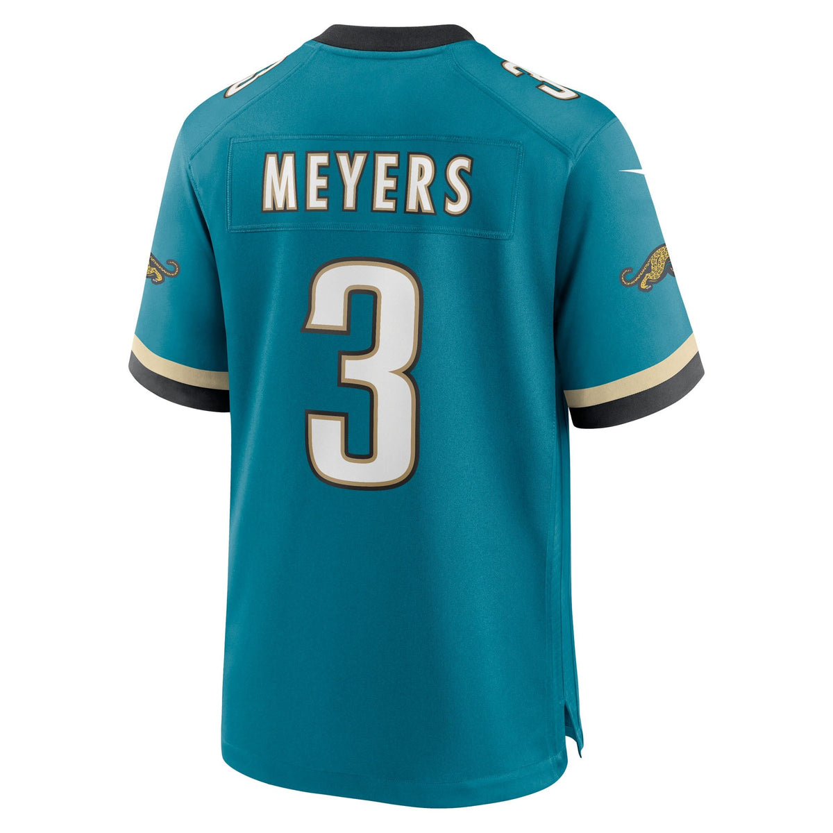 Jacksonville Jaguars Jakobi Meyers Teal Alternate 2 Prowler Throwback Game Jersey product image 4, provided for visual