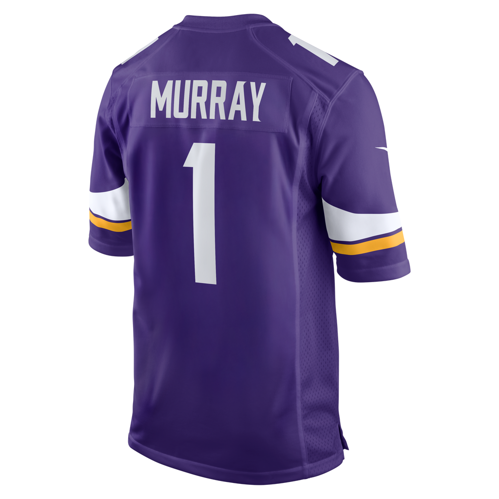 Minnesota Vikings Kyler Murray Purple Game Jersey product image 4, provided for visual reference and product detail review