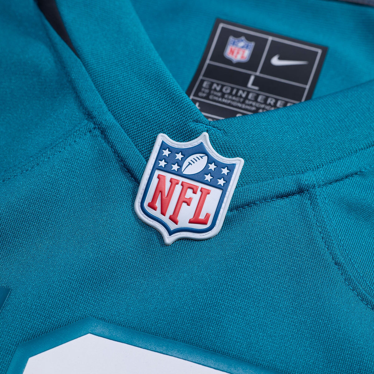 Jacksonville Jaguars Teal Custom Team Game Jersey product image 4, provided for visual reference and product detail review