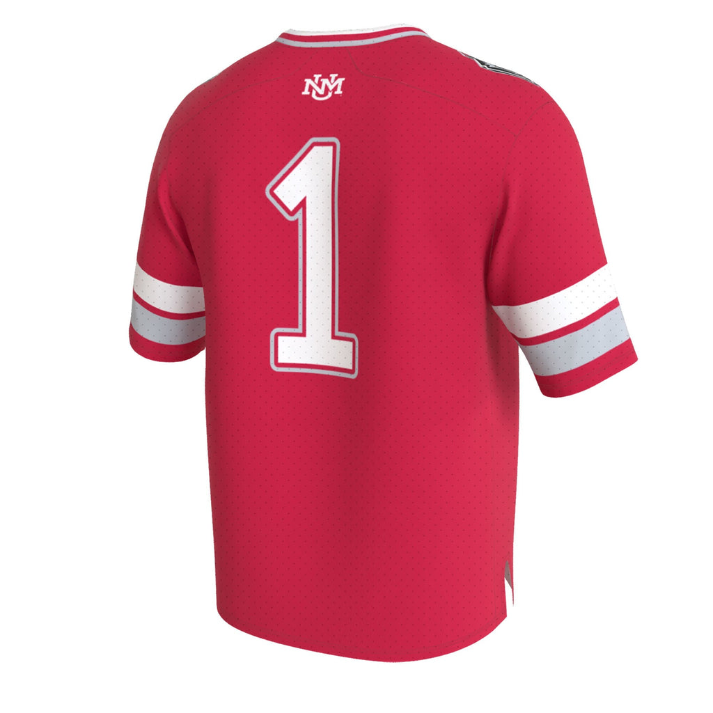 New Mexico Lobos Lightweight Collegiate Football Fashion Jersey - Cherry product image 4, provided for visual reference and