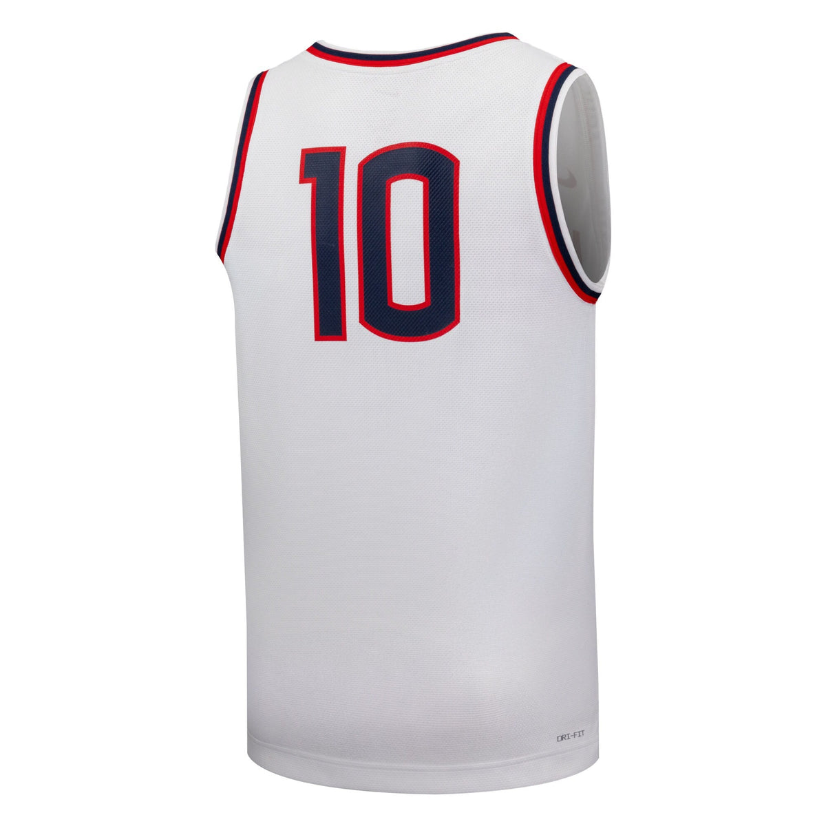 #10 UConn Huskies Replica Basketball Jersey - White product image 4, provided for visual reference and product detail review