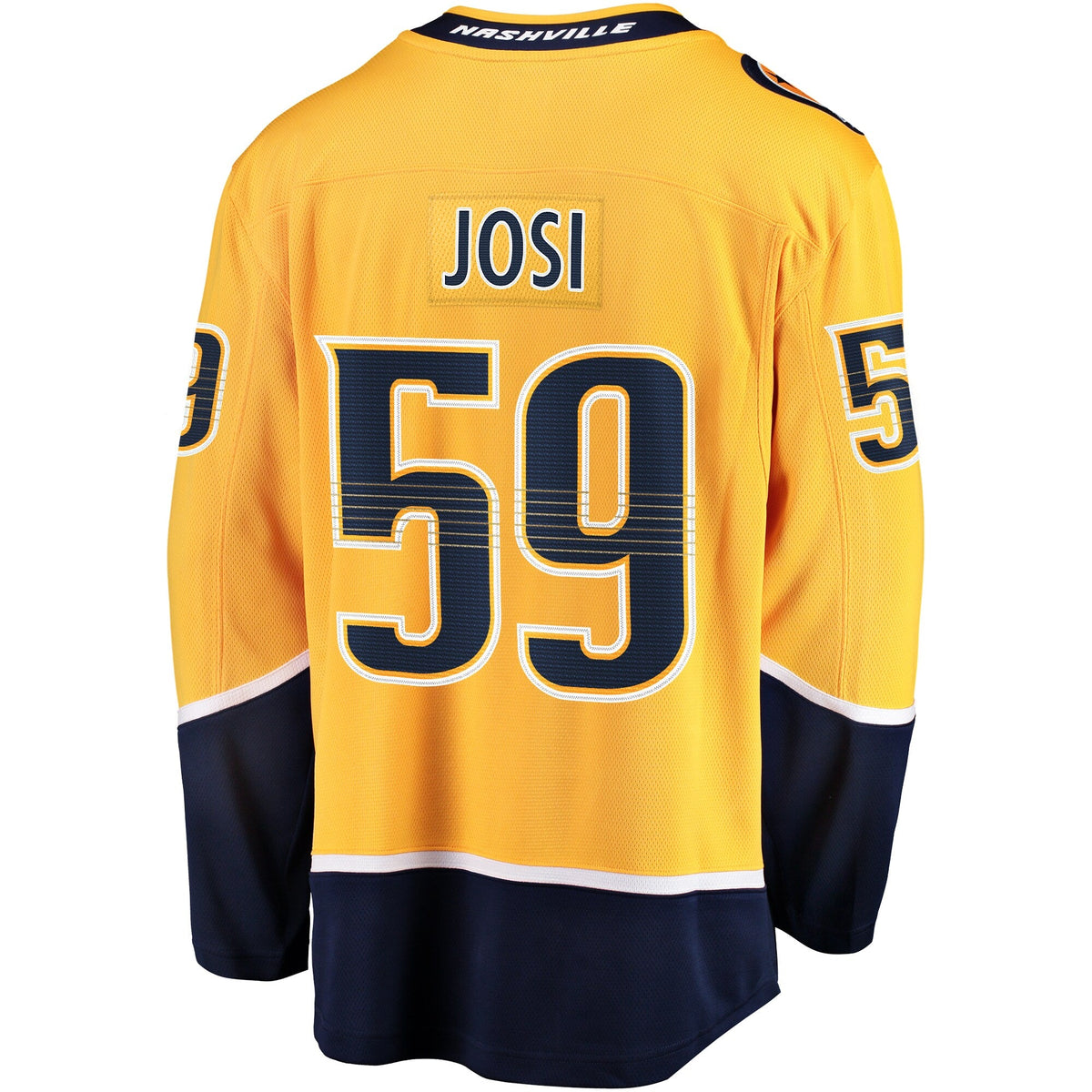 Nashville Predators Roman Josi Gold Home Breakaway Jersey product image 4, provided for visual reference and product detail