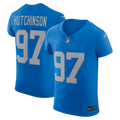 Detroit Lions Aidan Hutchinson Blue Alternate Vapor F.U.S.E. Elite Jersey product image 1, provided for visual reference and