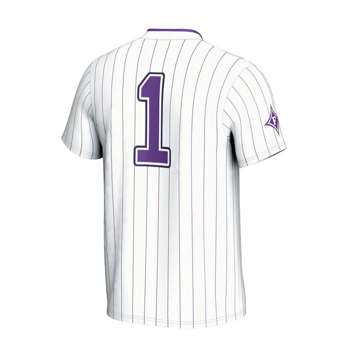Furman Paladins Lightweight Collegiate Softball Fashion Jersey - White product image 4, provided for visual reference and