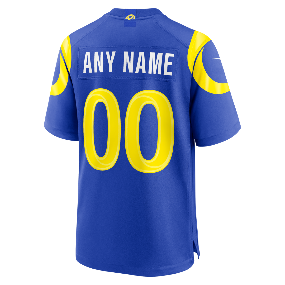 Los Angeles Rams Royal Custom Game Jersey product image 4, provided for visual reference and product detail review