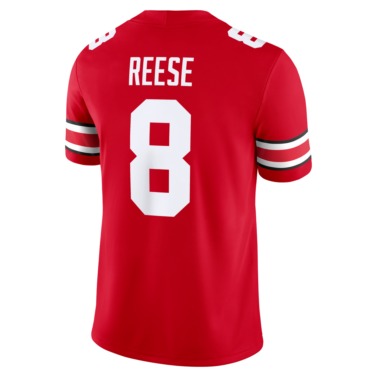 Arvell Reese Ohio State Buckeyes Game Jersey - Scarlet product image 4, provided for visual reference and product detail