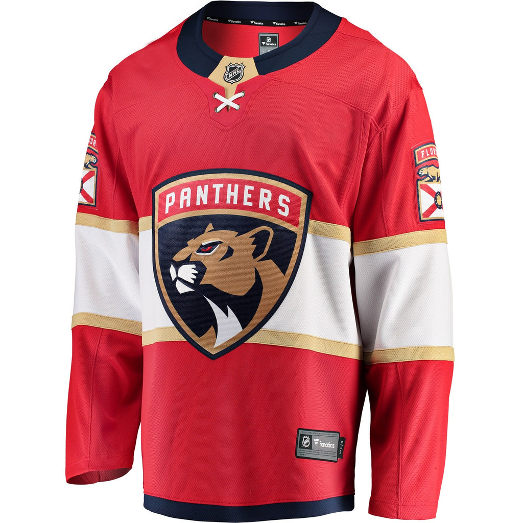 Florida Panthers Red Breakaway Home Jersey product image 3, provided for visual reference and product detail review