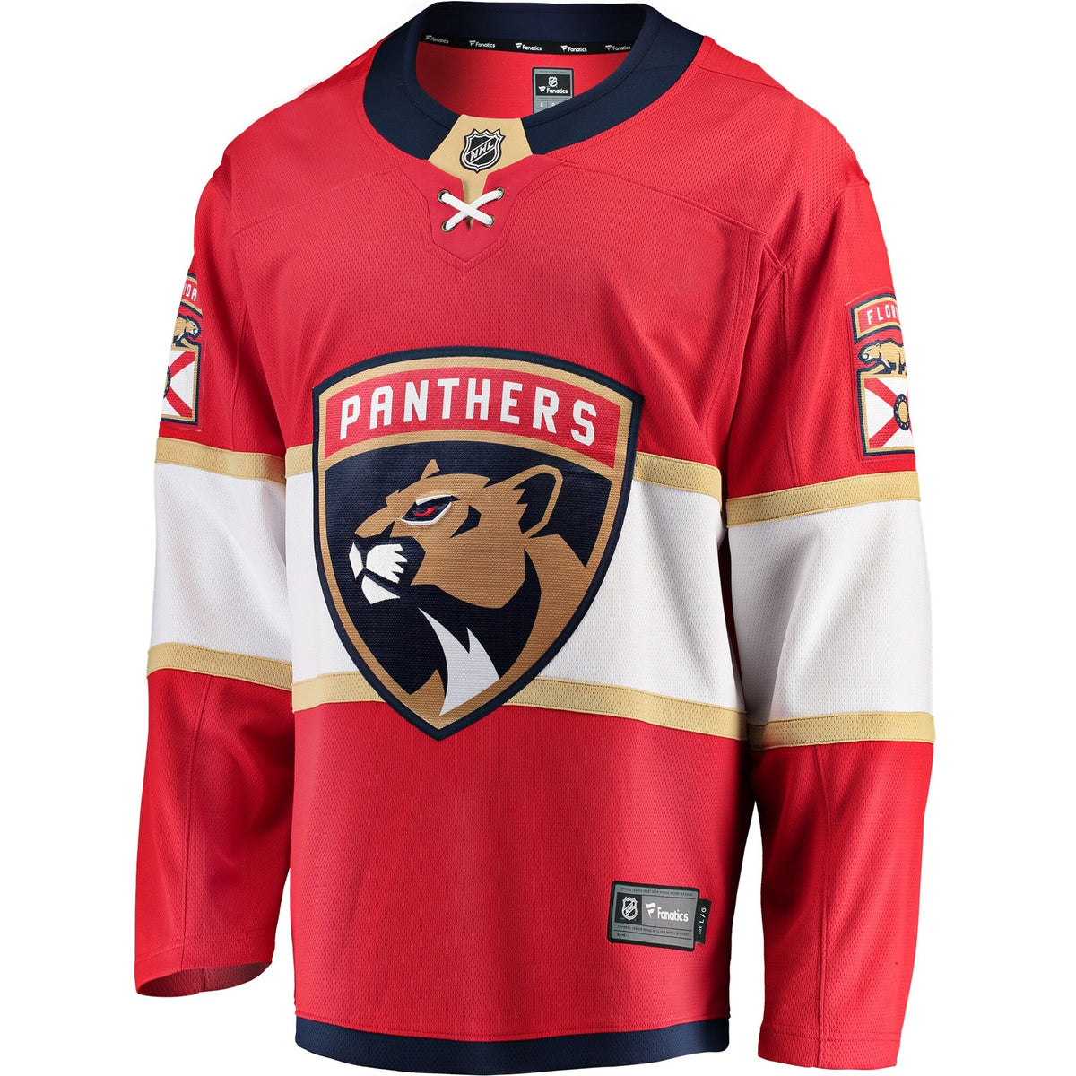 Florida Panthers Red Breakaway Home Jersey product image 3, provided for visual reference and product detail review
